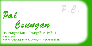 pal csungan business card
